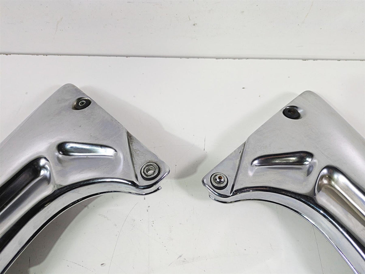 1998 Moto Guzzi California 1100 EV Rear Side Chrome Cover Fairing Set GU03467300 {{ shop.shopifyCountryName }} - Mototech271