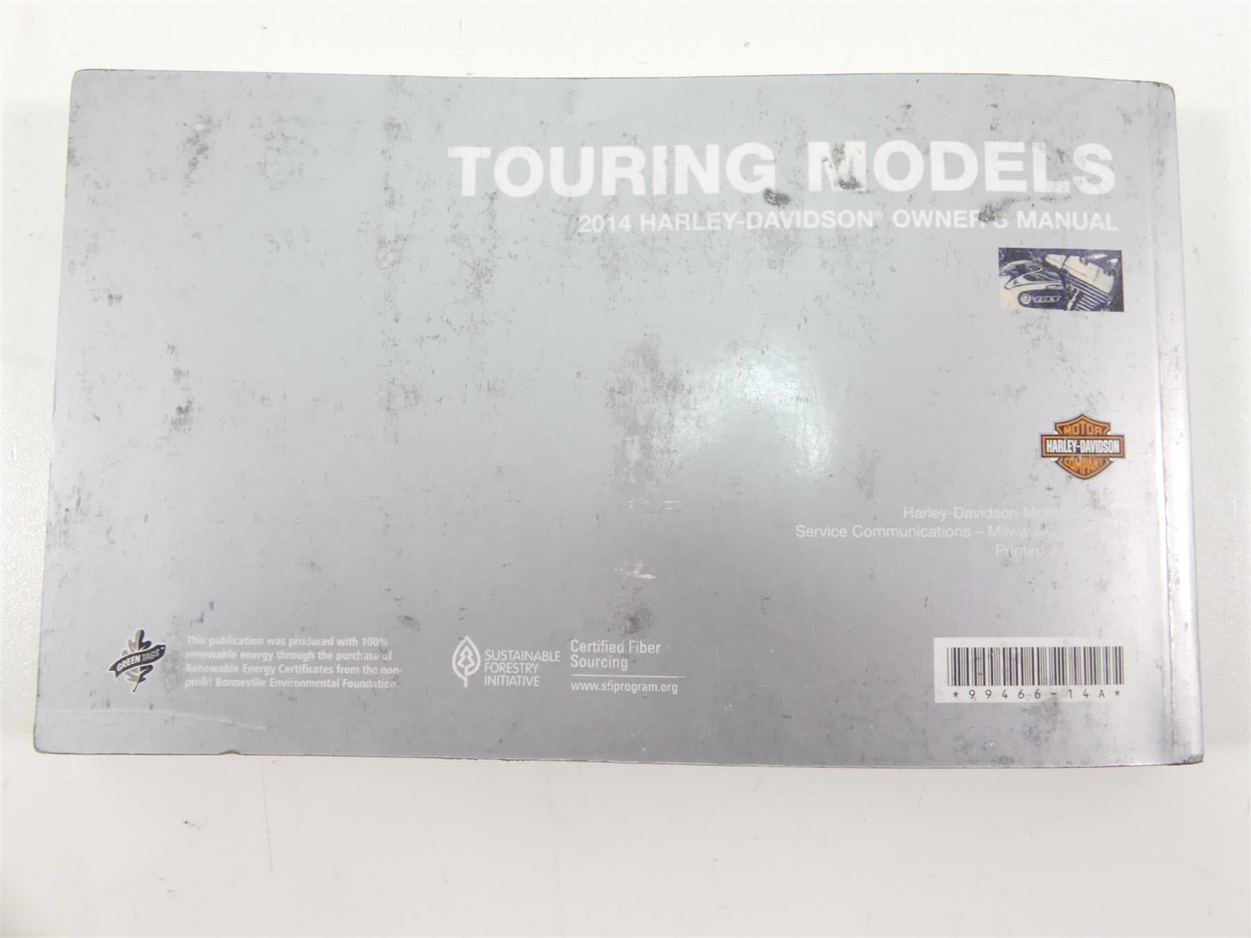 2014 Harley Touring FLHTK Electra Glide Owners Manual Book 99466-14A {{ shop.shopifyCountryName }} - Mototech271
