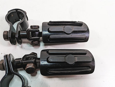 2009 Harley Softail FLSTSB Cross Bones Aftermarket Black Highway Peg Set {{ shop.shopifyCountryName }} - Mototech271
