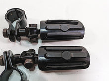 Load image into Gallery viewer, 2009 Harley Softail FLSTSB Cross Bones Aftermarket Black Highway Peg Set
