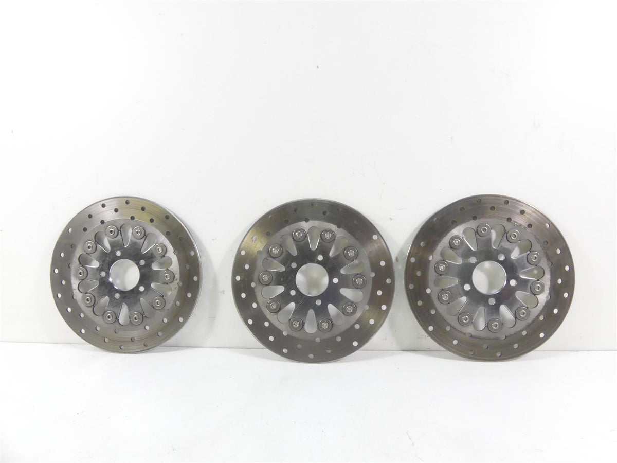 2000 Harley Dyna FXR4 CVO Super Glide Front & Rear Brake Rotor Disc Set 44372-00 {{ shop.shopifyCountryName }} - Mototech271