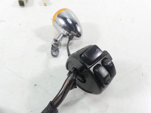 2009 Harley FXDF Dyna Fat Bob Left Control Switch + Blinker Set - Read 71682-06A | Mototech271