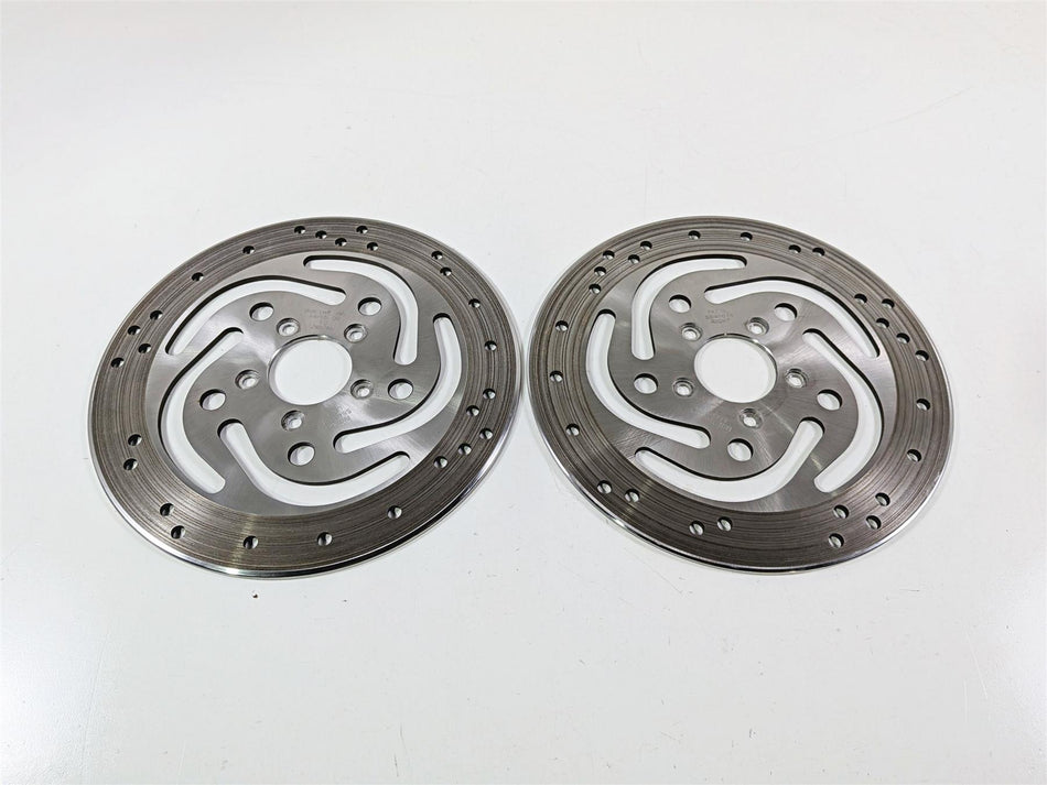 2006 Harley Touring FLHTCU SE CVO Electra Glide Front Brake Discs 4.9mm 45118-06-Mototech271