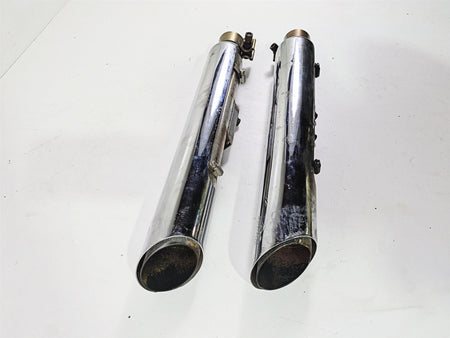 2017 Harley Softail Heritage Classic FLSTC Vance Hines Slash Cut Slip On Pipes 0740RC {{ shop.shopifyCountryName }} - Mototech271