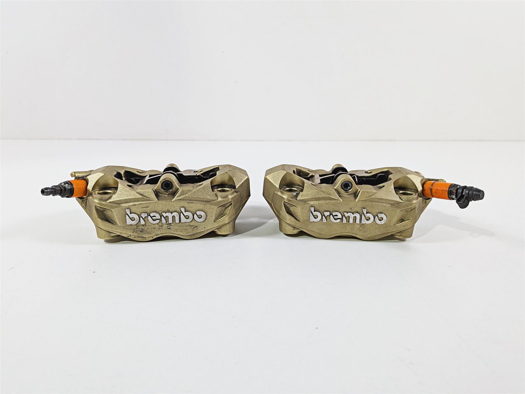 2016 Aprilia RSV 1100 Tuono V4 Factory Gold Brembo 100mm Front Brake Calipers {{ shop.shopifyCountryName }} - Mototech271
