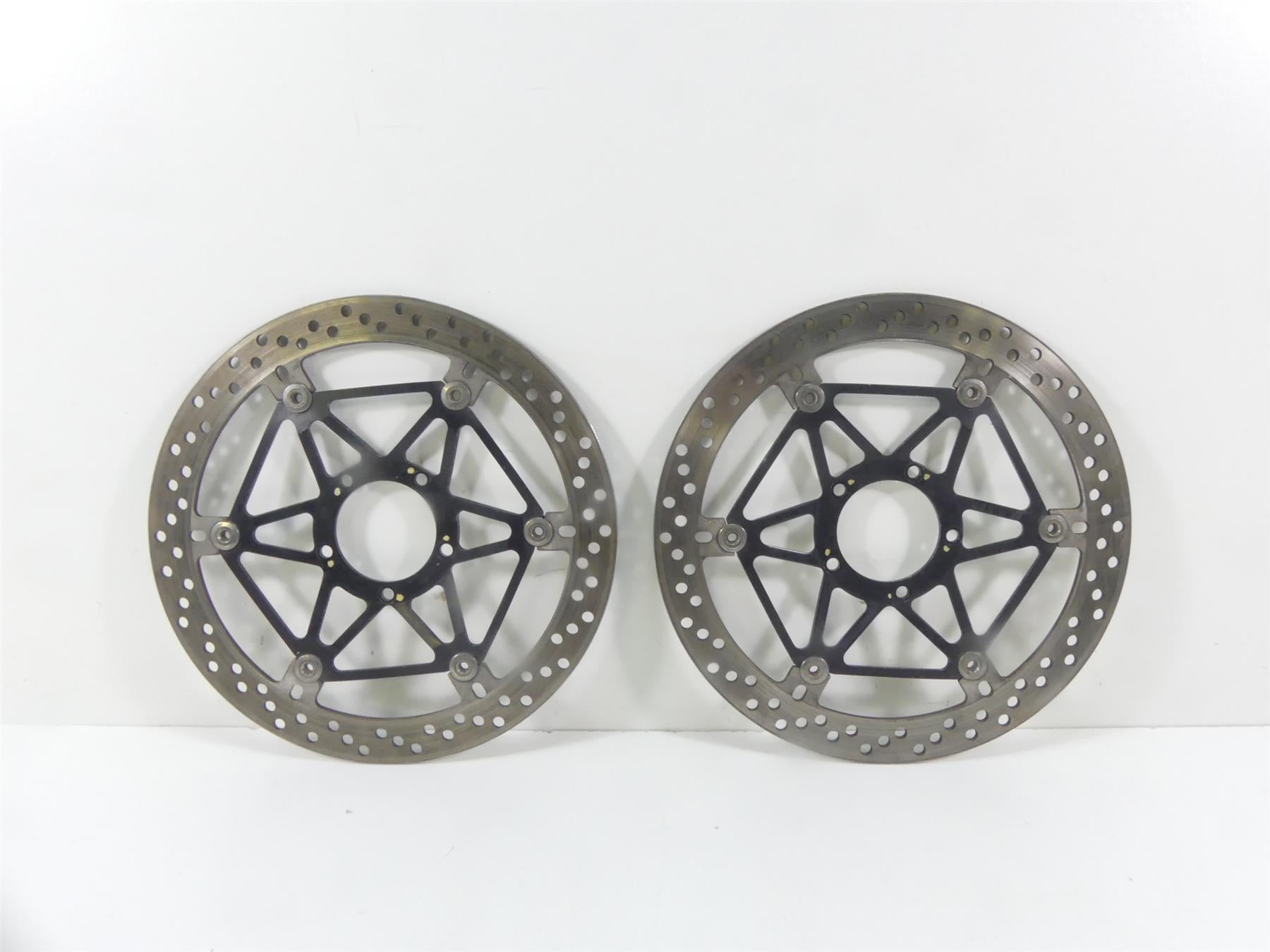 2008 Ducati 1098 S Front Straight Brake Rotor Disc  Set 49240901A 49240891A