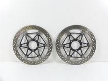 Load image into Gallery viewer, 2008 Ducati 1098 S Front Straight Brake Rotor Disc  Set 49240901A 49240891A
