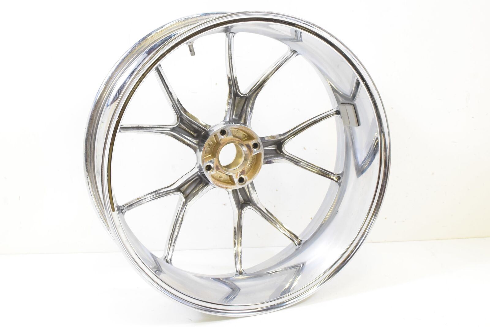 2008 Ducati 848 Straight Chrome Wheel Rim Set 17x3.5 17x5.5 50121161AB 50221341A {{ shop.shopifyCountryName }} - Mototech271