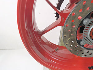 2017 Aprilia RSV 1100 Tuono V4 Factory Straight 17x6 Rear Wheel Rim 2B002118