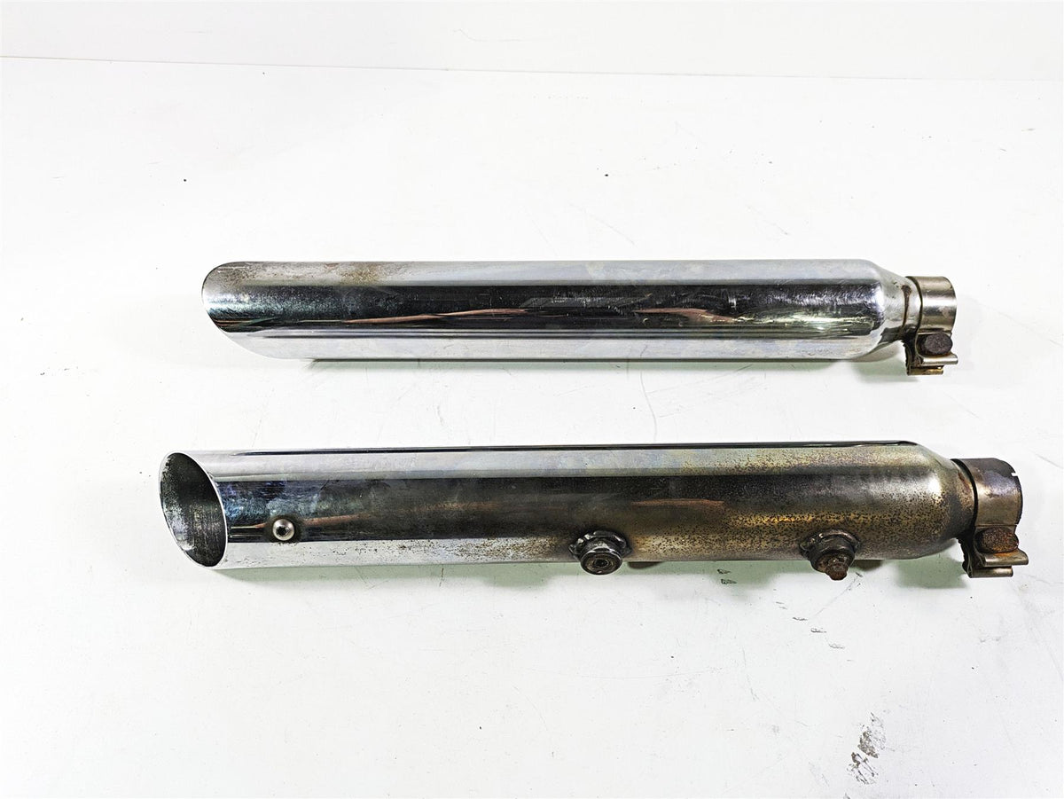 2008 Harley FLSTC Softail Heritage Slip On Slash Cut Exhaust Muffler Set - Read {{ shop.shopifyCountryName }} - Mototech271