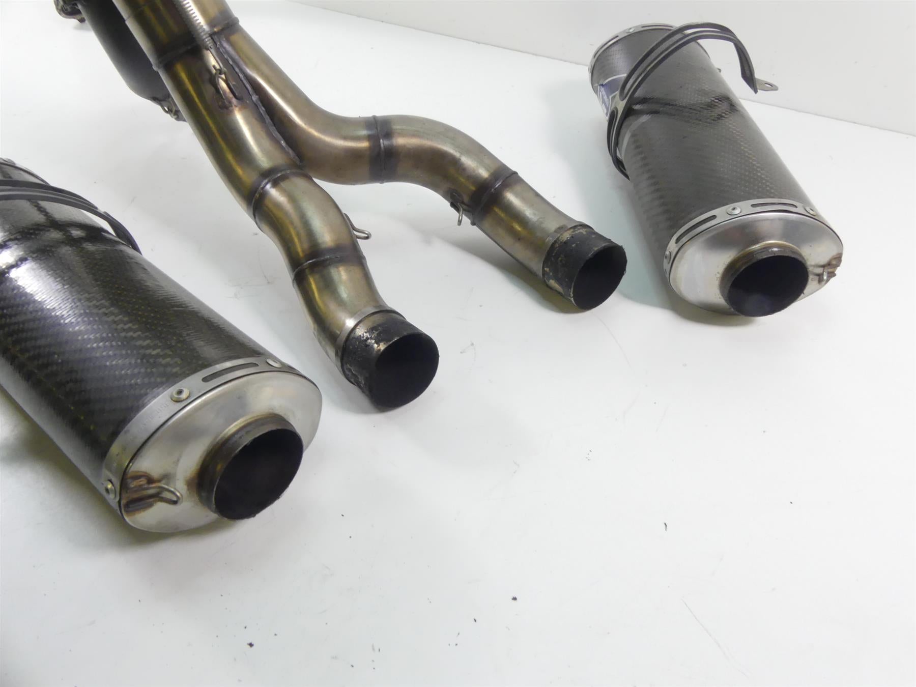 2008 Ducati 1098 S Termignoni Full 70mm Header Pipe Exhaust System 96117807B {{ shop.shopifyCountryName }} - Mototech271