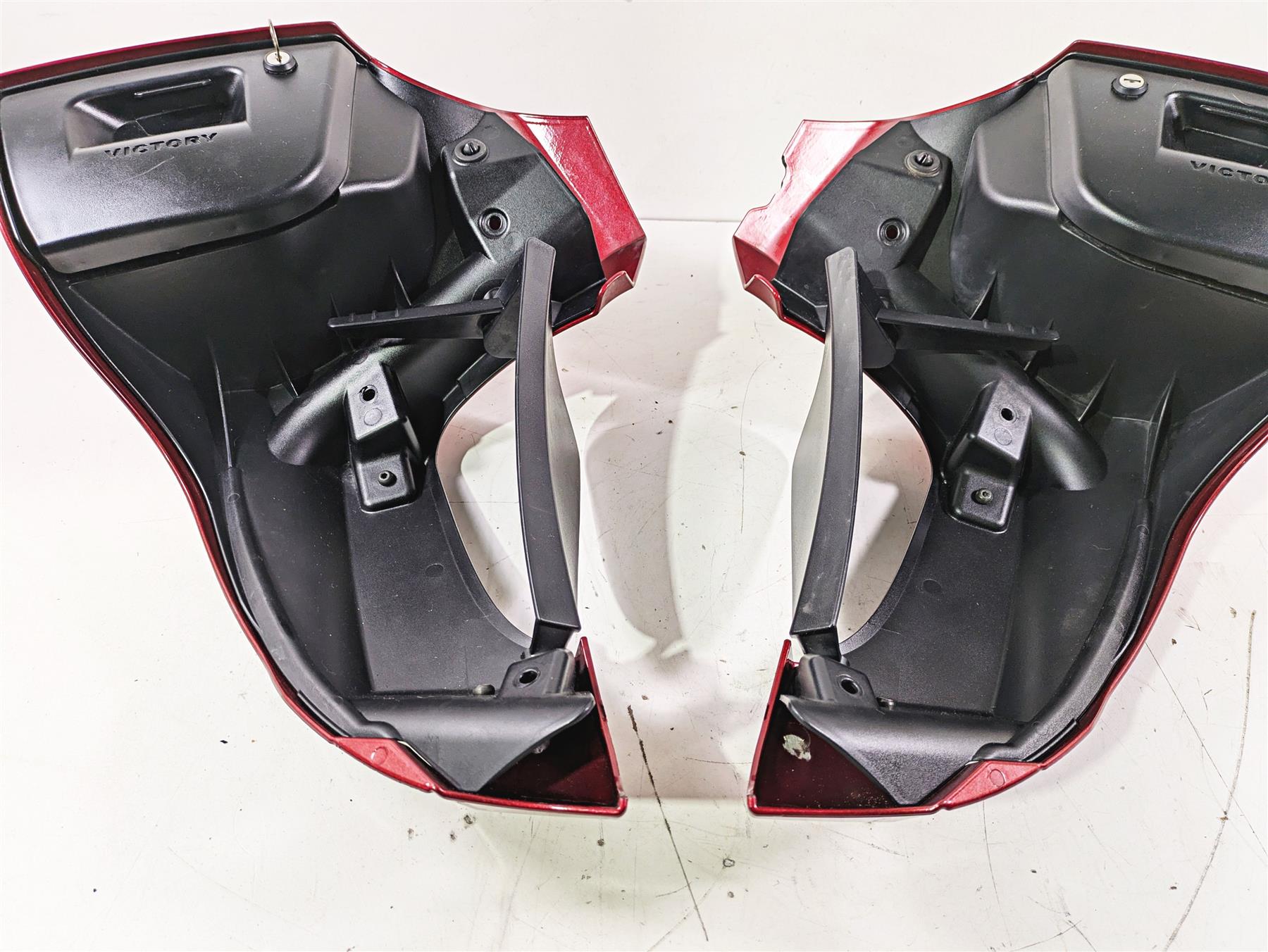 2012 Victory Cross Country Left Right Lower Leg Fairing Set - Modified 5438927 {{ shop.shopifyCountryName }} - Mototech271