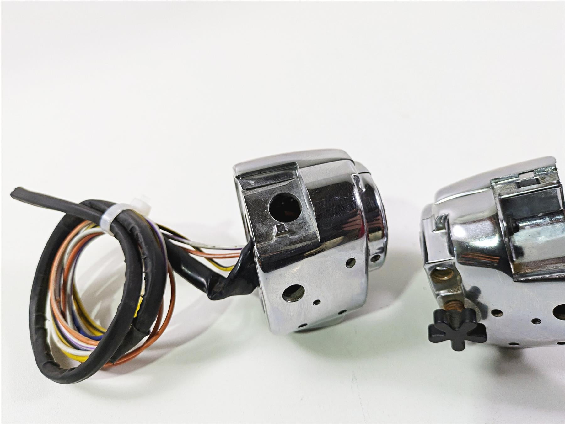 2004 Big Dog Chopper Chrome Harley Left Right Hand Light Kill STart Control Switch Set {{ shop.shopifyCountryName }} - Mototech271