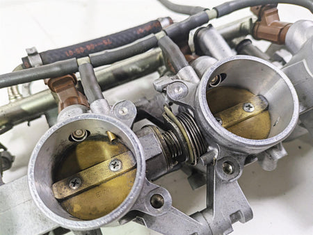 2007 Suzuki GSXR600 Mikuni Throttle Body Bodies FOR PARTS 13405-01H00 13405-01H02 {{ shop.shopifyCountryName }} - Mototech271