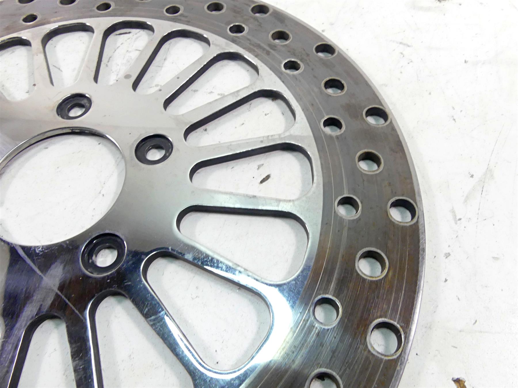 2002 Harley Touring FLHTC Electra Glide Front Chrome Brake Rotor Disc Set {{ shop.shopifyCountryName }} - Mototech271