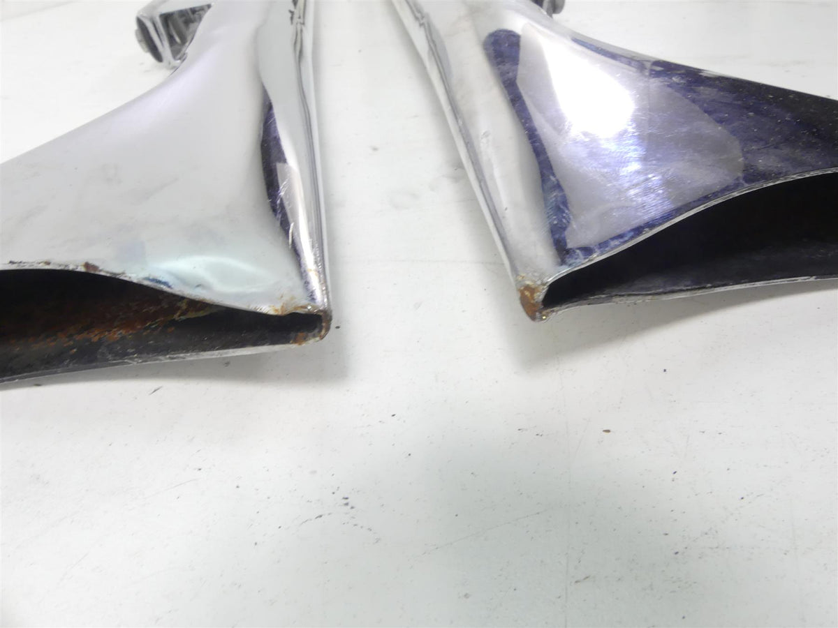 2013 Harley Touring FLHX Street Glide Fishtail Slip On Exhaust Pipe Muffler Set {{ shop.shopifyCountryName }} - Mototech271