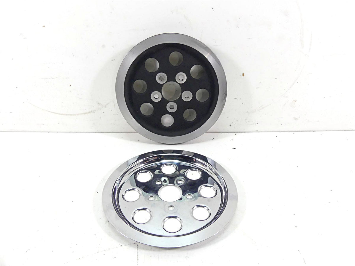 1997 Harley Sportster XL1200 C Rear Belt Pulley 61T + Chrome Cover 40246-91 {{ shop.shopifyCountryName }} - Mototech271