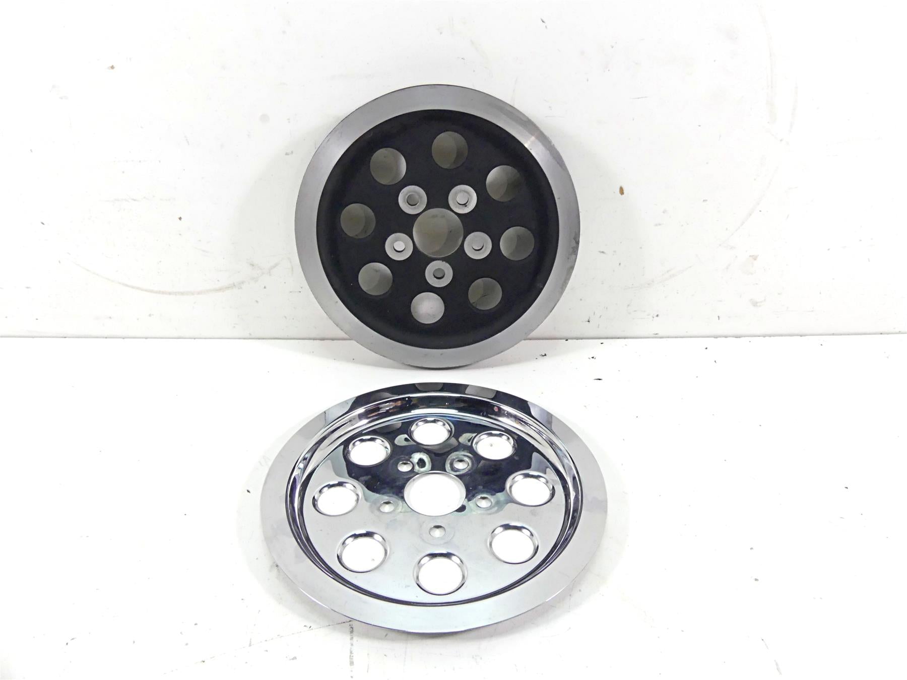 1997 Harley Sportster XL1200 C Rear Belt Pulley 61T + Chrome Cover 40246-91 {{ shop.shopifyCountryName }} - Mototech271