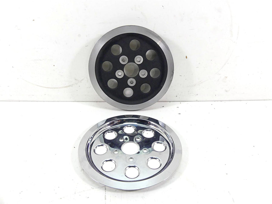 1997 Harley Sportster XL1200 C Rear Belt Pulley 61T + Chrome Cover 40246-91 {{ shop.shopifyCountryName }} - Mototech271