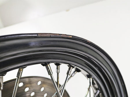 2008 Harley FLSTSB Cross Bones Front Wheel Rim 16x3 -Read 44937-08 {{ shop.shopifyCountryName }} - Mototech271
