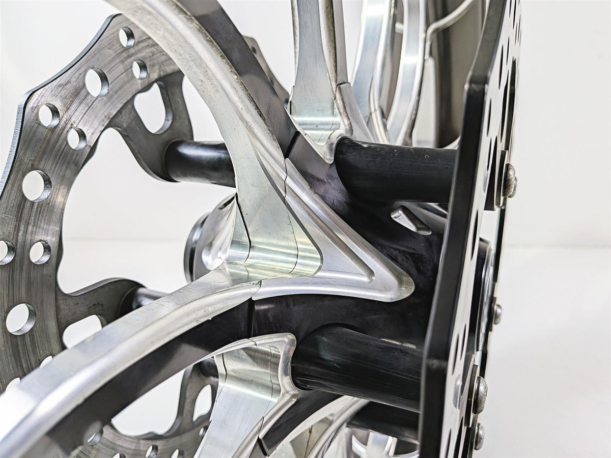 2017 Harley Touring FLHXS Street Glide Arlen Ness 21x3.5 Drift Front Wheel Rim & Rotors 71-568 {{ shop.shopifyCountryName }} - Mototech271