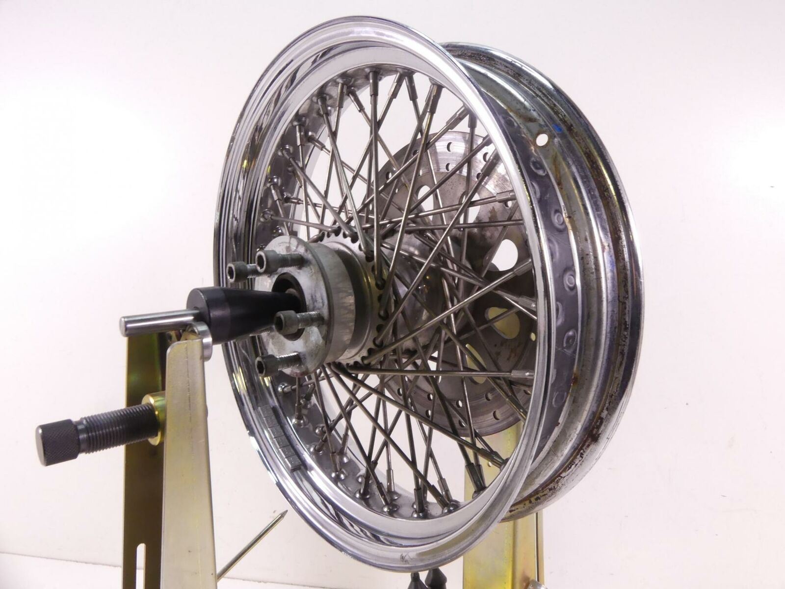 2003 Indian Spirit Springfield Rear Spoke Wheel Rim 16x3.5 & Brake Disc 21-970 {{ shop.shopifyCountryName }} - Mototech271