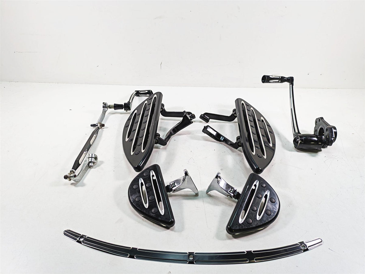 2019 Harley Touring FLHX Street Glide CNC Cut Front Rear Floor Board Pedal Set {{ shop.shopifyCountryName }} - Mototech271