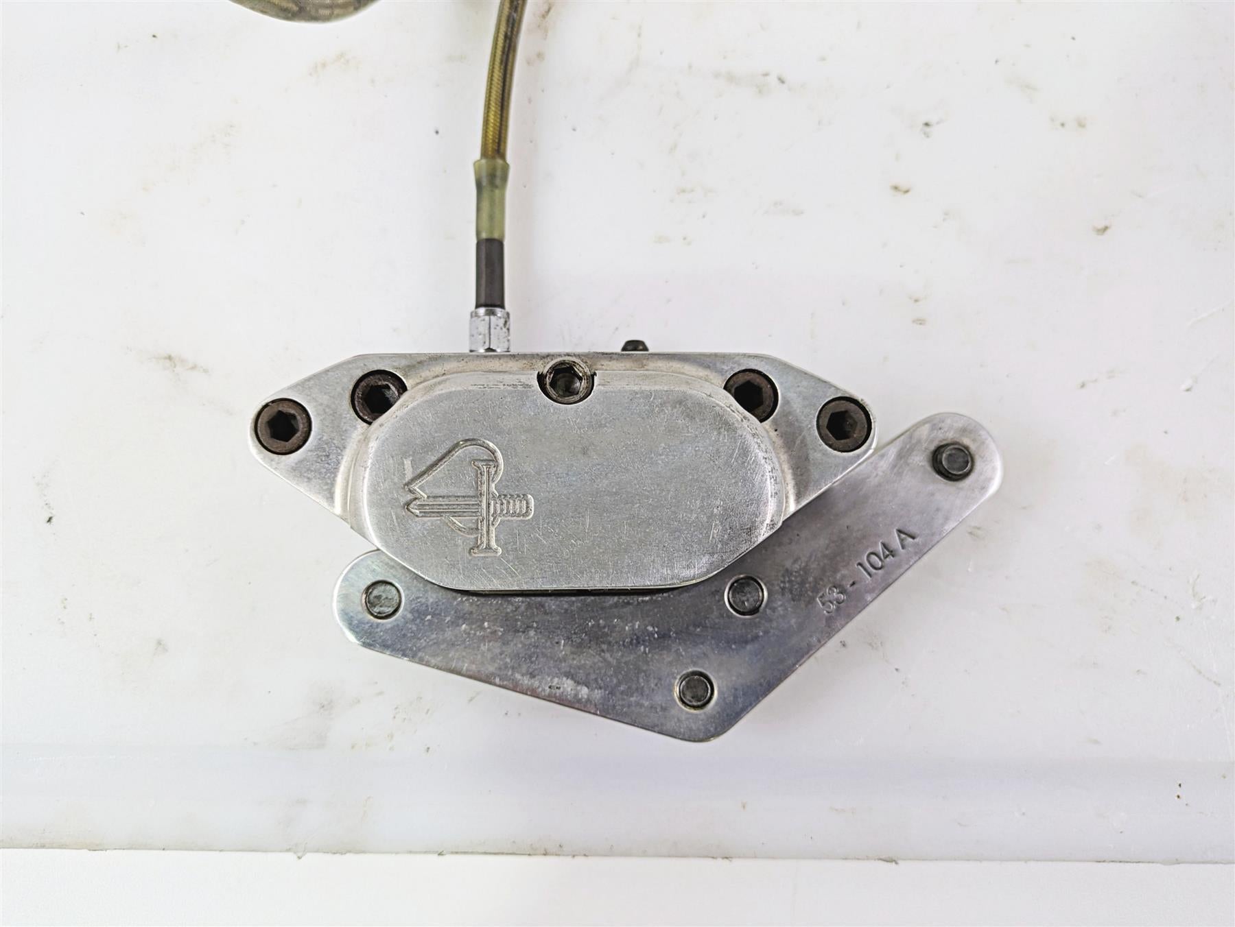 2002 Indian Spirit Deluxe Front Brake Caliper & Bracket 53-176 53-104 {{ shop.shopifyCountryName }} - Mototech271
