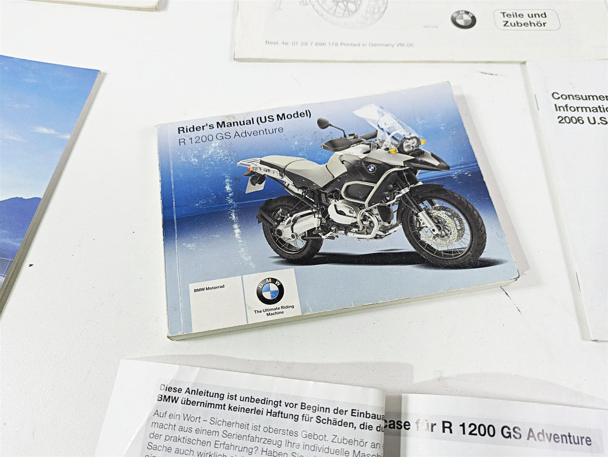 2006 BMW R1200GS K255 Adv Owners Manual & Documents Set 014776899307 {{ shop.shopifyCountryName }} - Mototech271