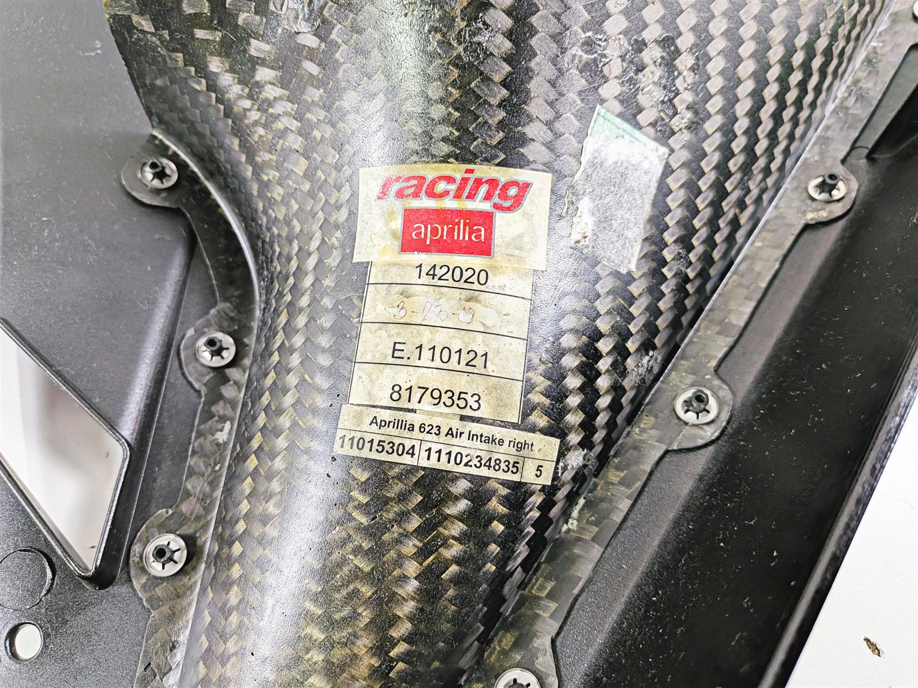 2008 Aprilia RSVR 1000 Factory Left Right Side Fairing Carbon Ram 110112 110113 {{ shop.shopifyCountryName }} - Mototech271