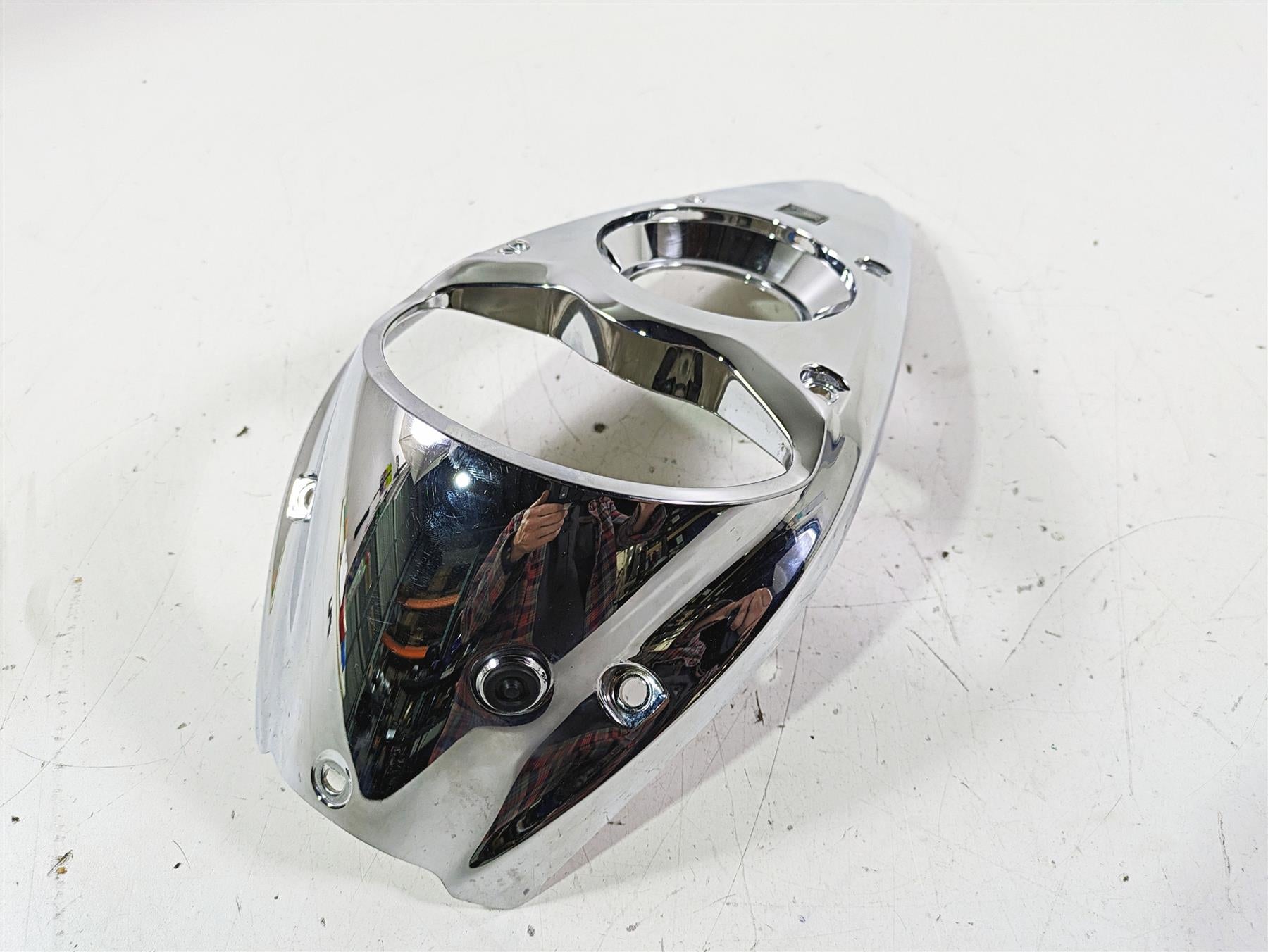 2002 Honda VTX1800 Retro Fuel Gas Petrol Tank Chrome Dash Cover 17621-MCV-000 {{ shop.shopifyCountryName }} - Mototech271