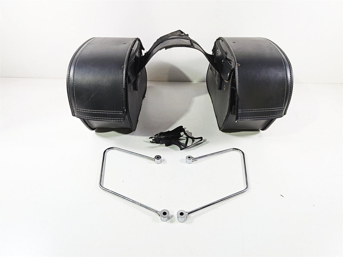 1997 Honda GL1500 CA Valkyrie Viking Bags Leather Saddle Bag Saddlebag Set-Mototech271