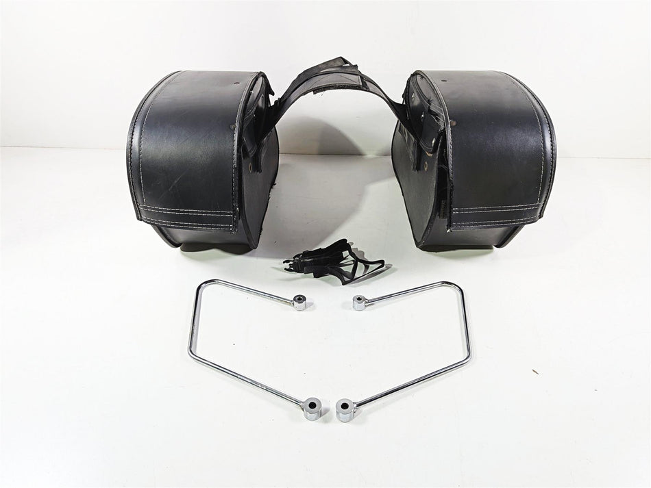 1997 Honda GL1500 CA Valkyrie Viking Bags Leather Saddle Bag Saddlebag Set-Mototech271