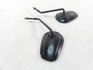 2009 Harley FXDF Dyna Fat Bob Rear Black View Mirror Set -Read 91909-03 91910-03