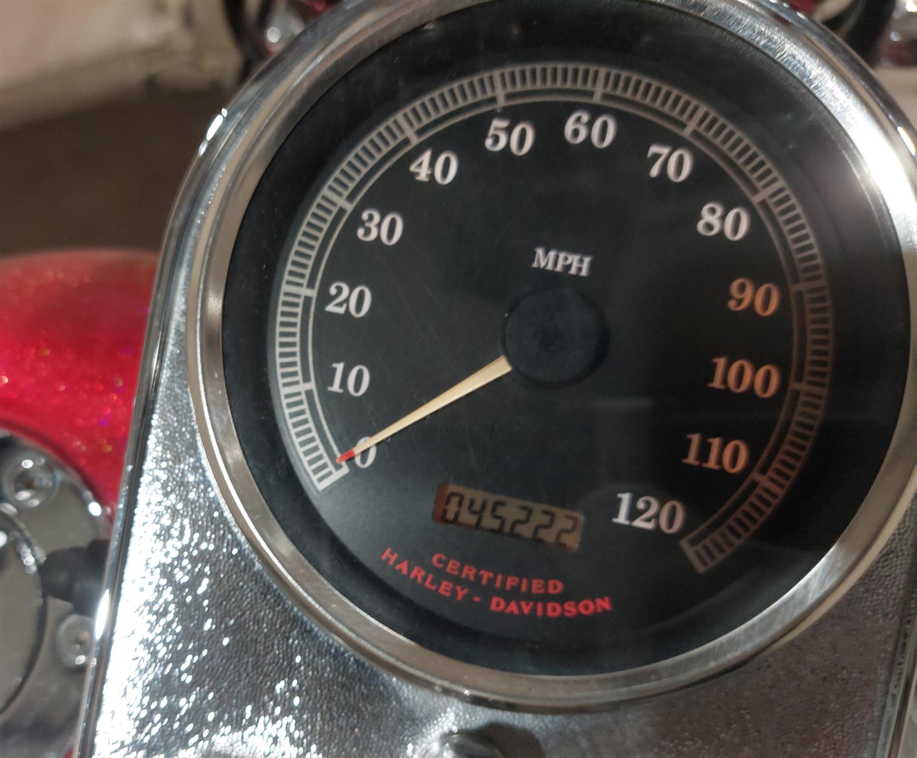1999 Harley FXSTS Softail Springer Speedometer Gauge Instrument - 45K 67027-99A {{ shop.shopifyCountryName }} - Mototech271