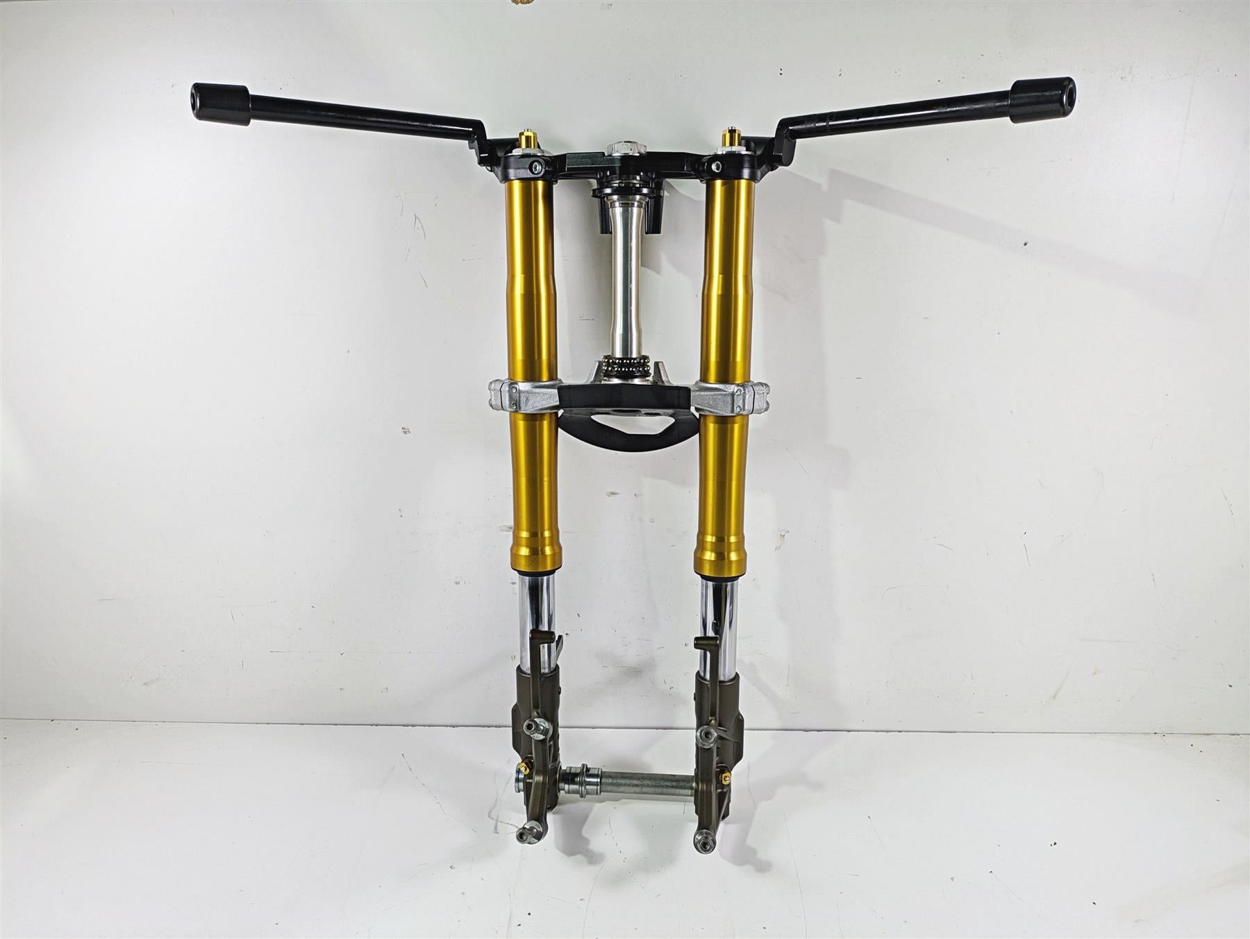 2005 Kawasaki ZX12R Ninja Full Front End Fork Leg Triple Tree Set 44075-0017 | Mototech271