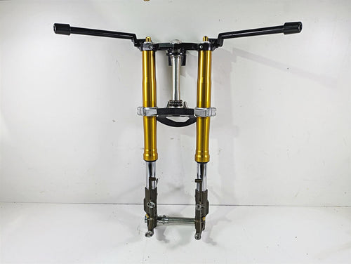 2005 Kawasaki ZX12R Ninja Full Front End Fork Leg Triple Tree Set 44075-0017 | Mototech271