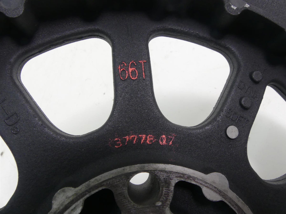 2015 Harley FLS Softail Slim Rear Drive Belt Pulley Sprocket 66T 24mm 37778-07 {{ shop.shopifyCountryName }} - Mototech271