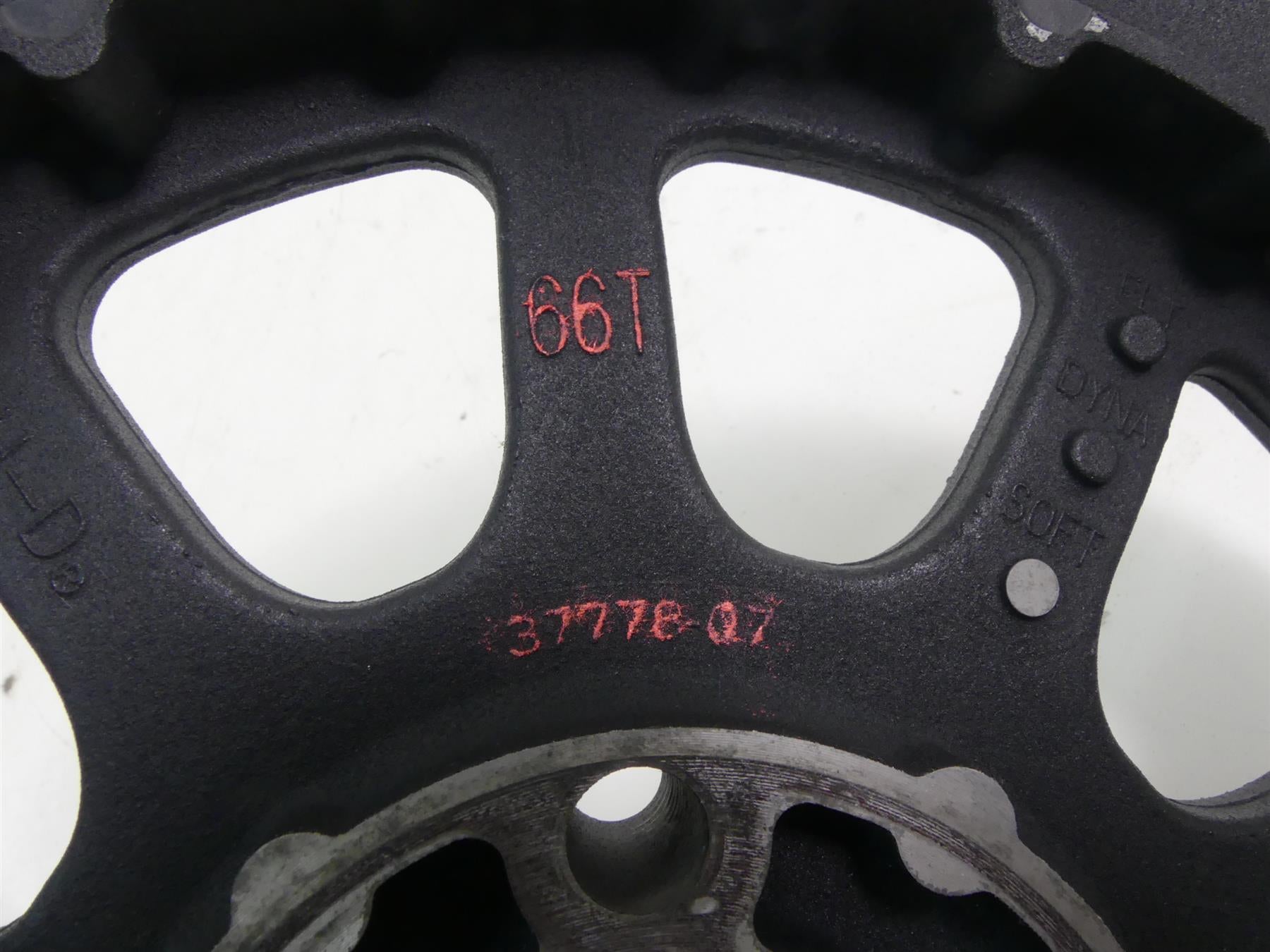 2015 Harley FLS Softail Slim Rear Drive Belt Pulley Sprocket 66T 24mm 37778-07 {{ shop.shopifyCountryName }} - Mototech271