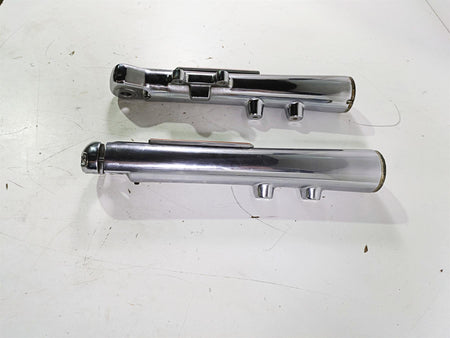 2003 Harley Softail FXSTDI Deuce 100th Front Fork Lower Chrome Leg Set 46068-00 {{ shop.shopifyCountryName }} - Mototech271
