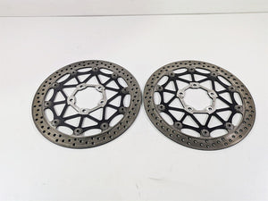 2016 Kawasaki ZX10R Ninja Brembo Front Brake Disc Rotor Set 41080-0648-18U