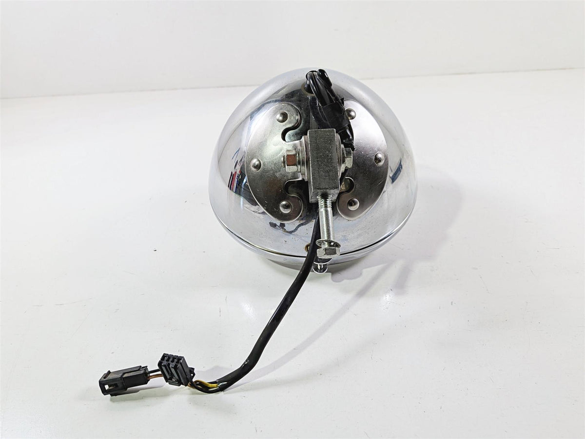 2005 Harley Softail FLSTFSE CVO Fat Boy Headlight Lamp & Chrome Bucket 67903-00A-Mototech271