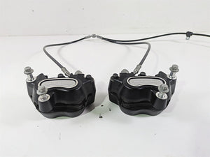 2014 Harley FXDF Dyna Fat Bob Front Brake Caliper & Line Set 41300001 41300002