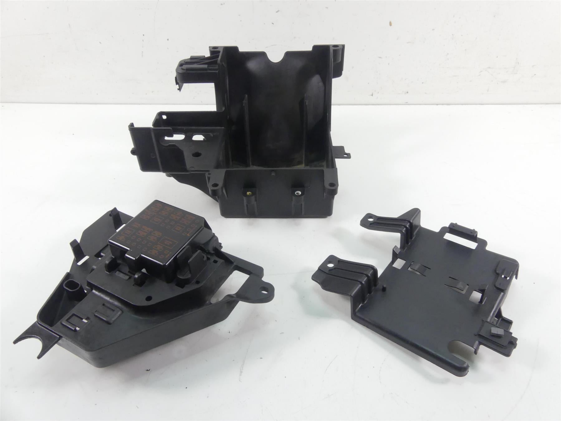 2013 Harley Touring FLTRX Road Glide Battery Tray Electrical Holder Set 66281-09 {{ shop.shopifyCountryName }} - Mototech271