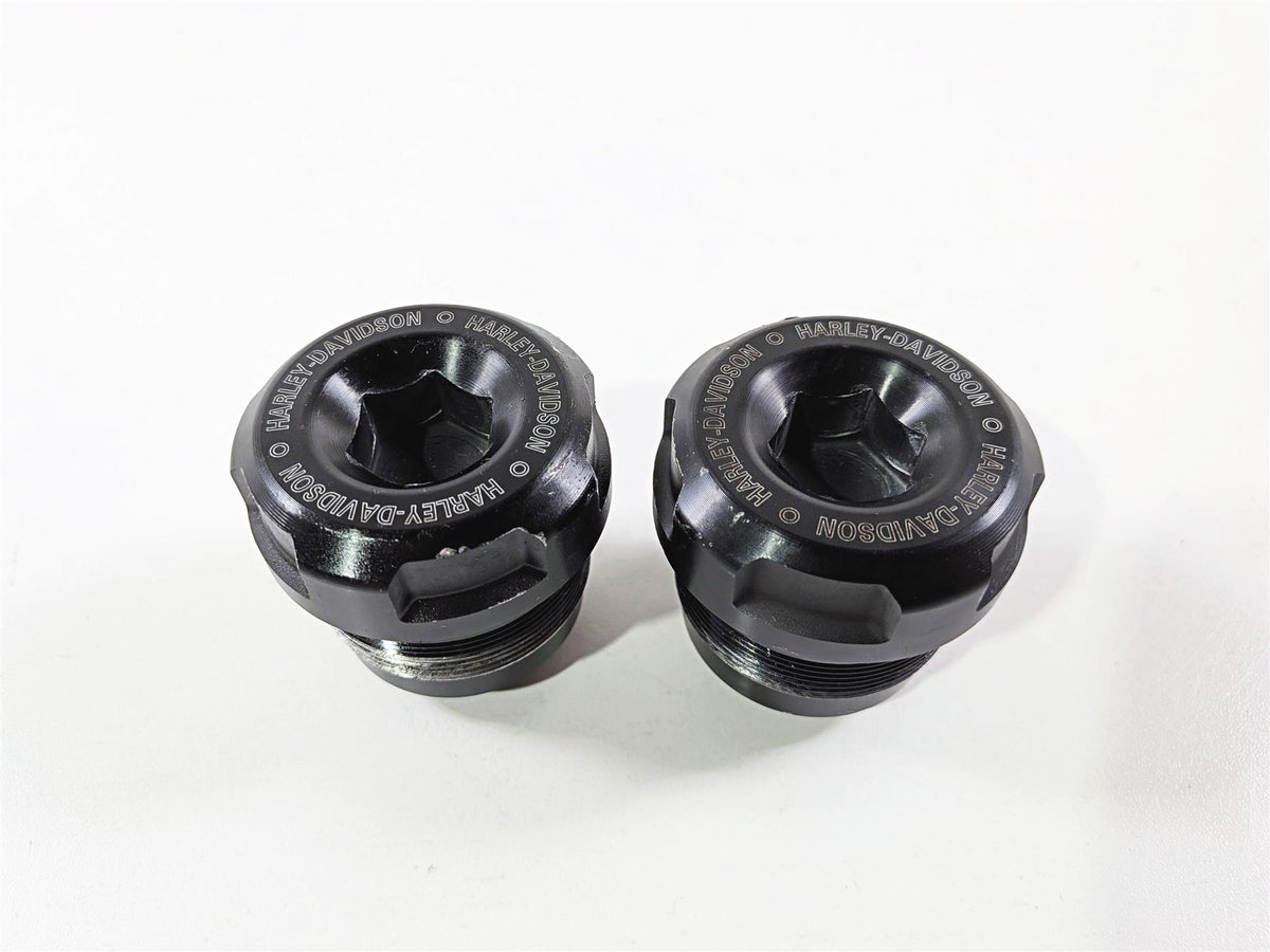 2024 Harley Softail FXLRST Low Rider Fork Tube Top Caps Nut Bolts Set 45500395 {{ shop.shopifyCountryName }} - Mototech271