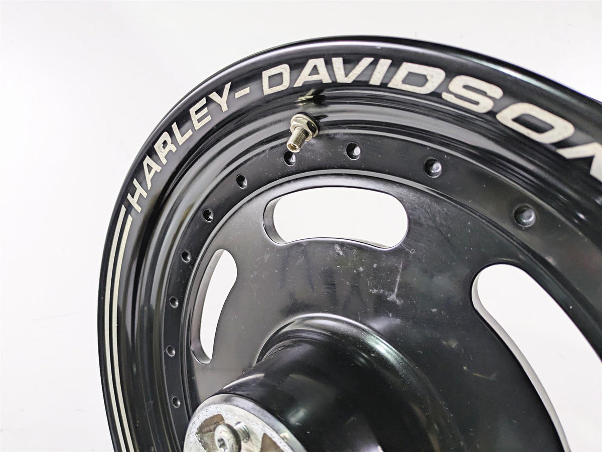 2015 Harley FXDF Dyna Fat Bob Front Wheel Rim Straight 16x3 Black 43300254 {{ shop.shopifyCountryName }} - Mototech271