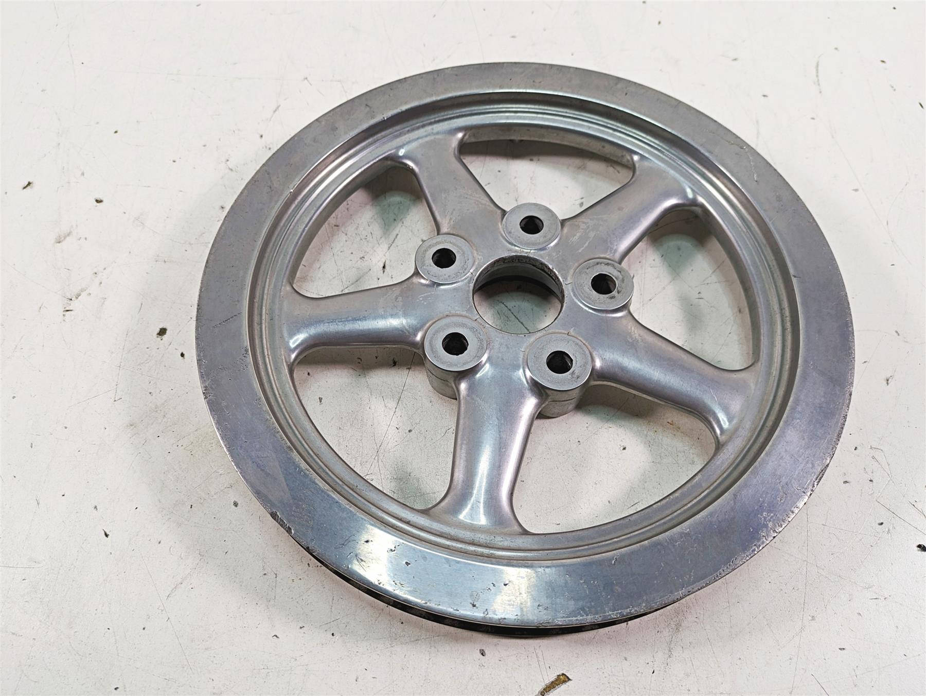 2009 Harley FXCWC Softail Rocker C Rear Drive Belt Pulley 66T 1