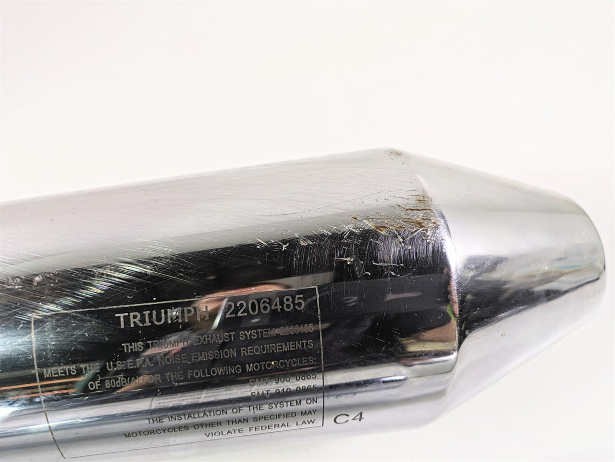 2013 Triumph Bonneville Stock Exhaust Pipe Muffler Set T2206490 T2206485 {{ shop.shopifyCountryName }} - Mototech271