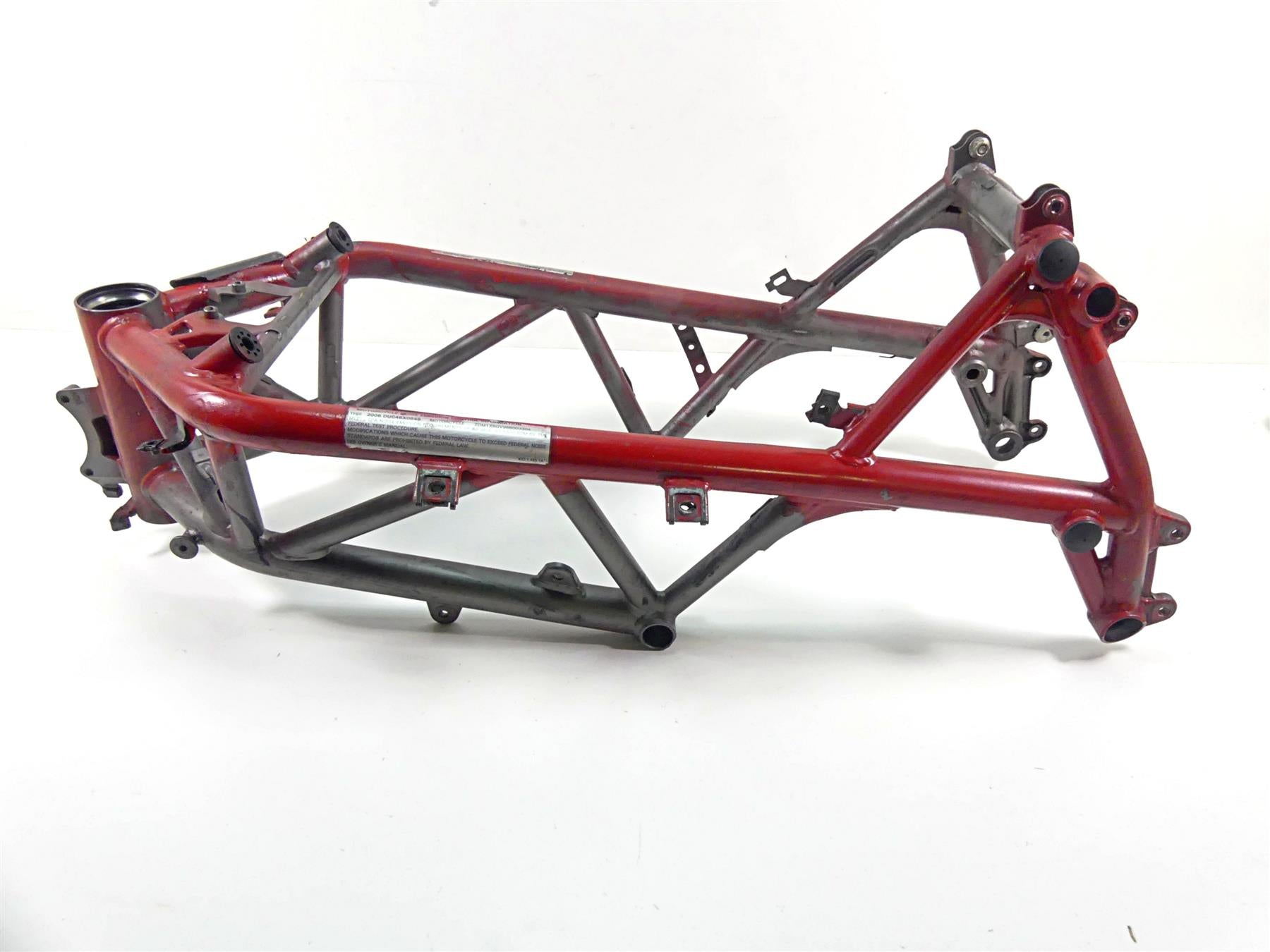 2008 Ducati 848 SBK Straight Main Frame Chassis With Maine Clean Title 47011891A {{ shop.shopifyCountryName }} - Mototech271