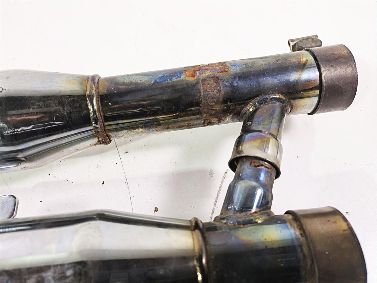 2004 Harley Softail FLSTF Fat Boy Screamin Eagle Slash Cut Exhaust Set 80445-03 {{ shop.shopifyCountryName }} - Mototech271